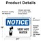 Signmission Hot Surface Sign, 18 in H x 24 in W, Vinyl Decal, Very Hot Water Sign With Symbol OS-2PACK-NS-D-1824-L-18871 - alternate 5